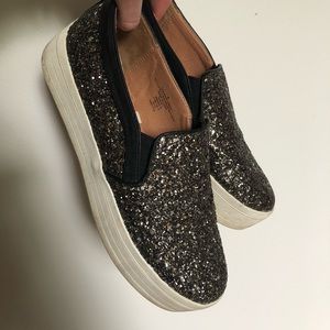 MOVING SALE 🌺Glitter platform slip on shoes